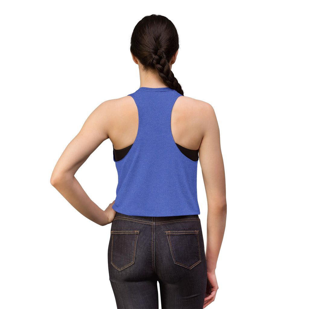 Momma's Fuel Lifting Club Crop Top — Women's Fitness Tank, "Train. Fail. Repeat."