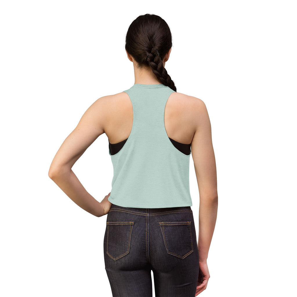 Momma's Fuel Lifting Club Crop Top — Women's Fitness Tank, "Train. Fail. Repeat."