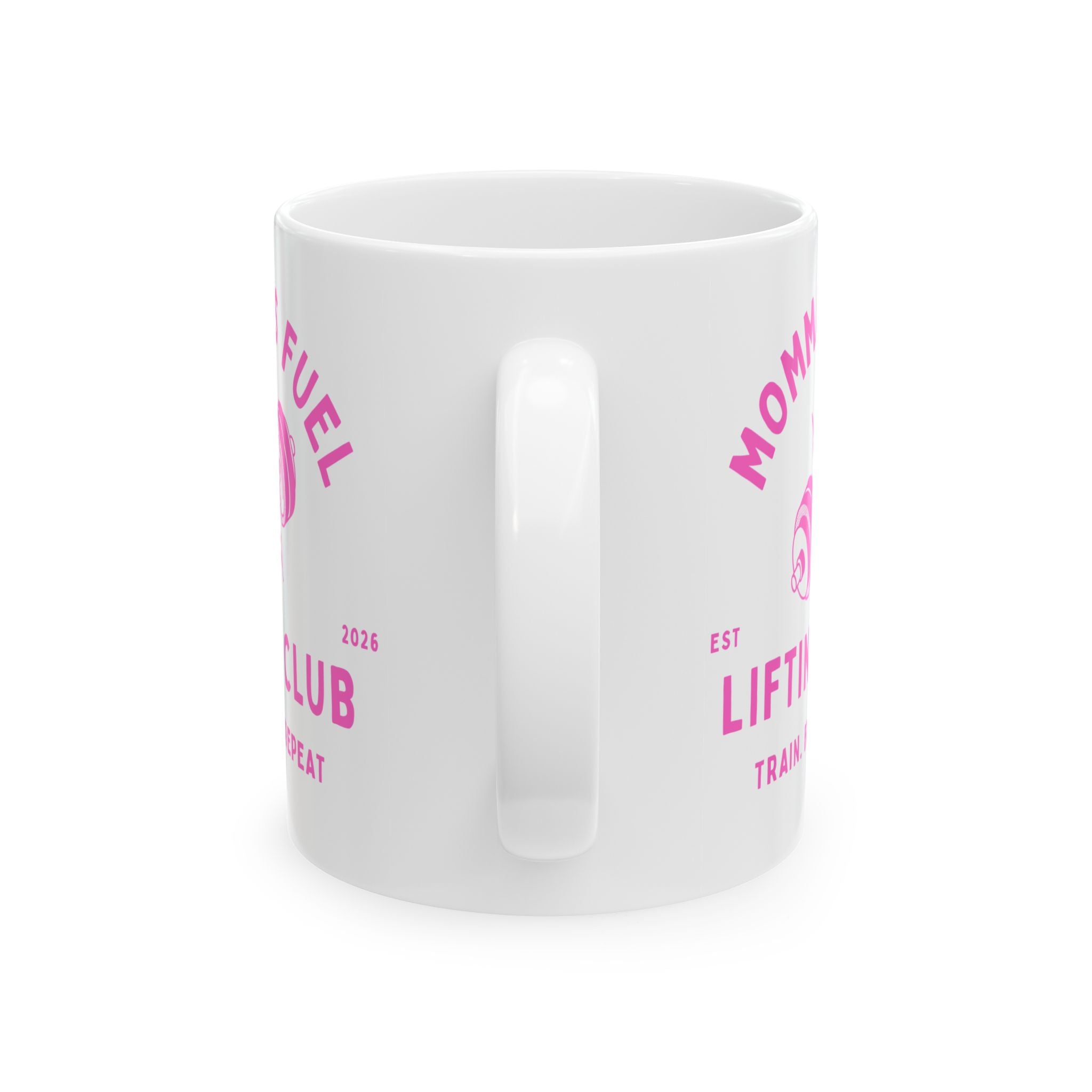 Fitness Mug — "Mom Fuel" Lifting Club Ceramic Coffee Mug (11oz & 15oz)