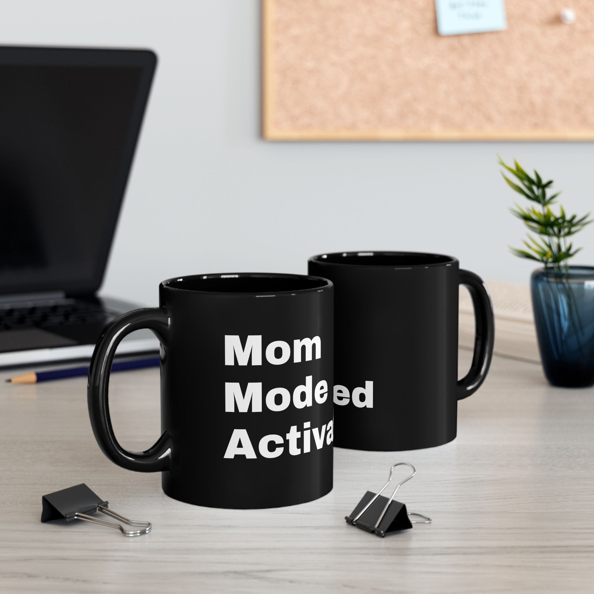 Motivated AF Black Coffee Mug — Bold White Text, Funny Office Gift (11oz/15oz)