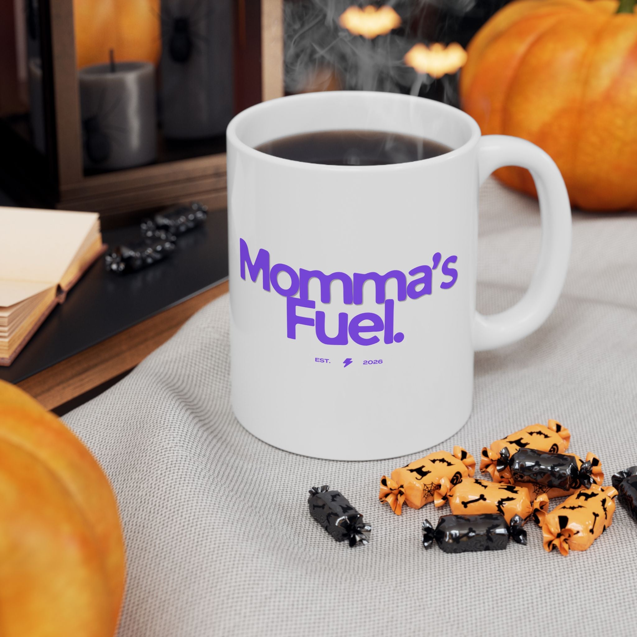 Mama's Fuel Ceramic Mug To Fuel Your Day (11oz, 15oz)