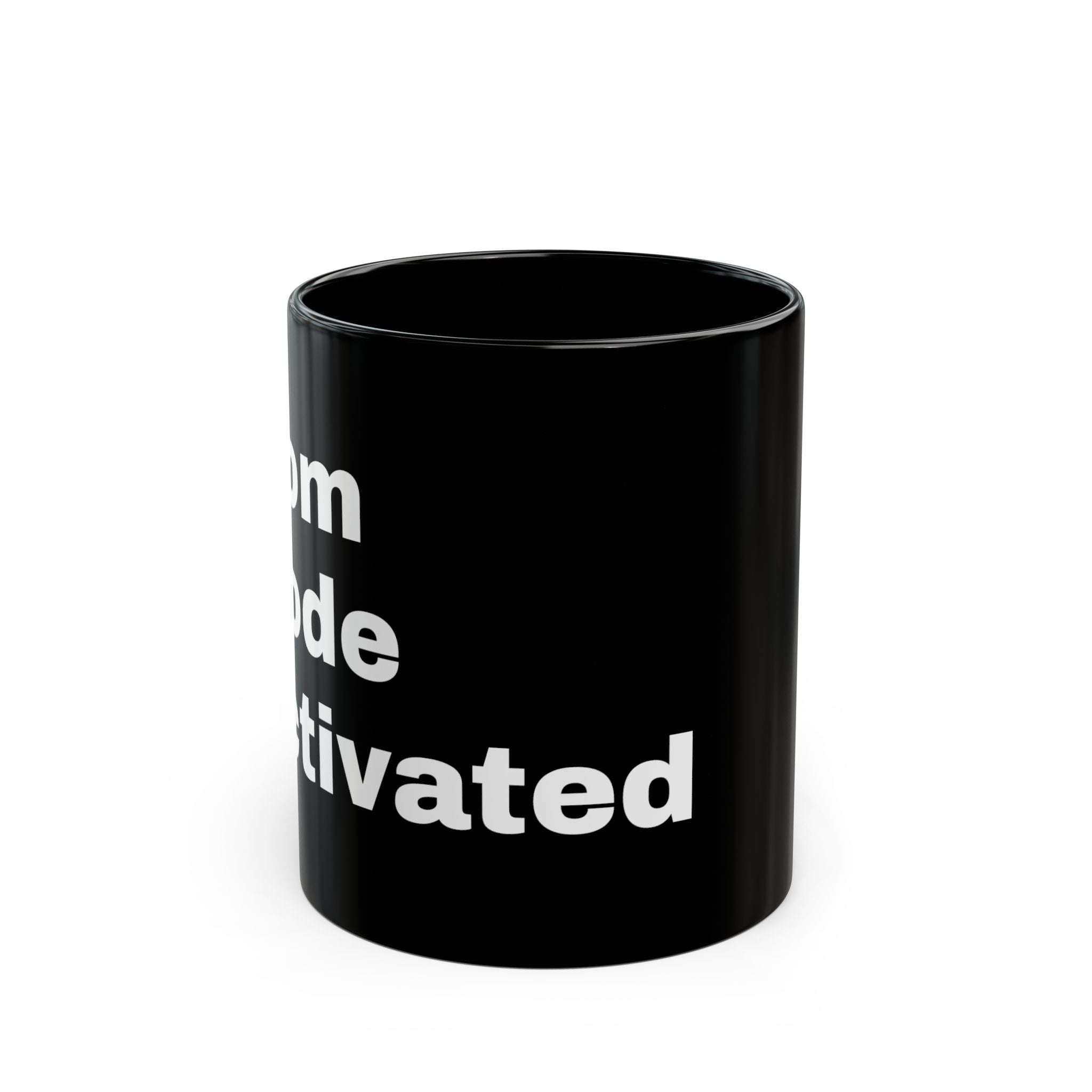 Motivated AF Black Coffee Mug — Bold White Text, Funny Office Gift (11oz/15oz)
