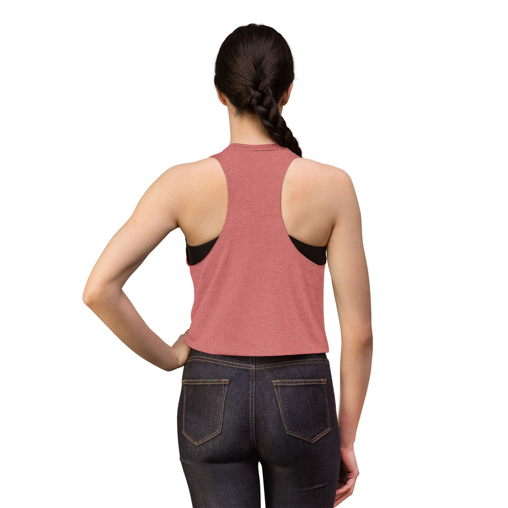Momma's Fuel Lifting Club Crop Top — Women's Fitness Tank, "Train. Fail. Repeat."