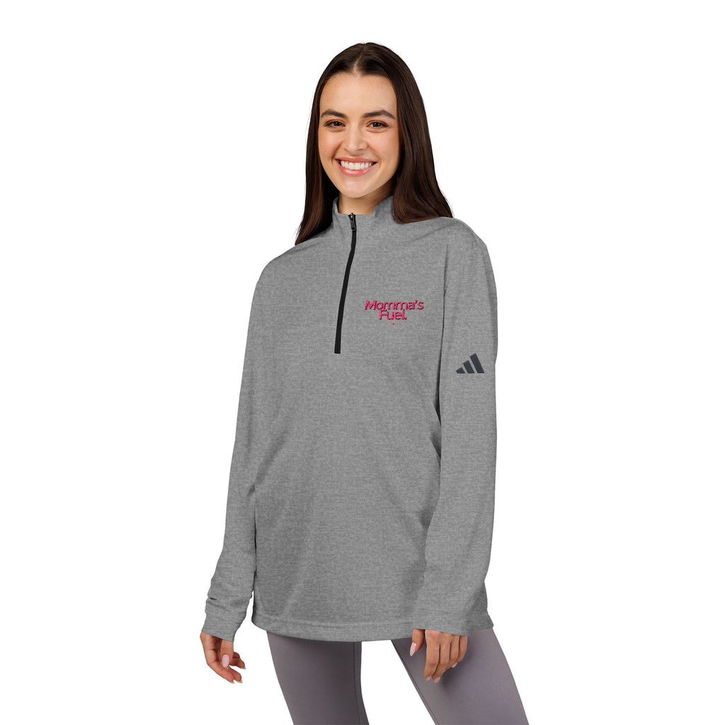 Momma's Fuel Embroidered Quarter-Zip Pullover