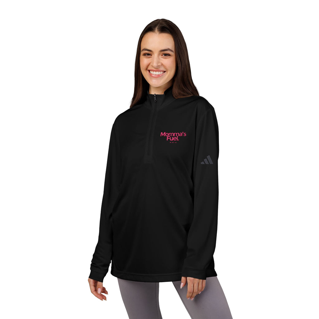 Momma's Fuel Embroidered Quarter-Zip Pullover
