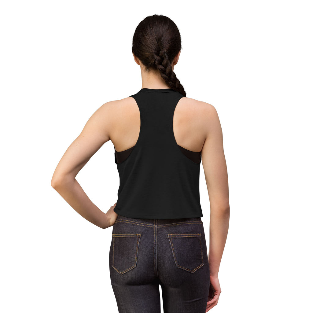 Momma's Fuel Lifting Club Crop Top — Women's Fitness Tank, "Train. Fail. Repeat."