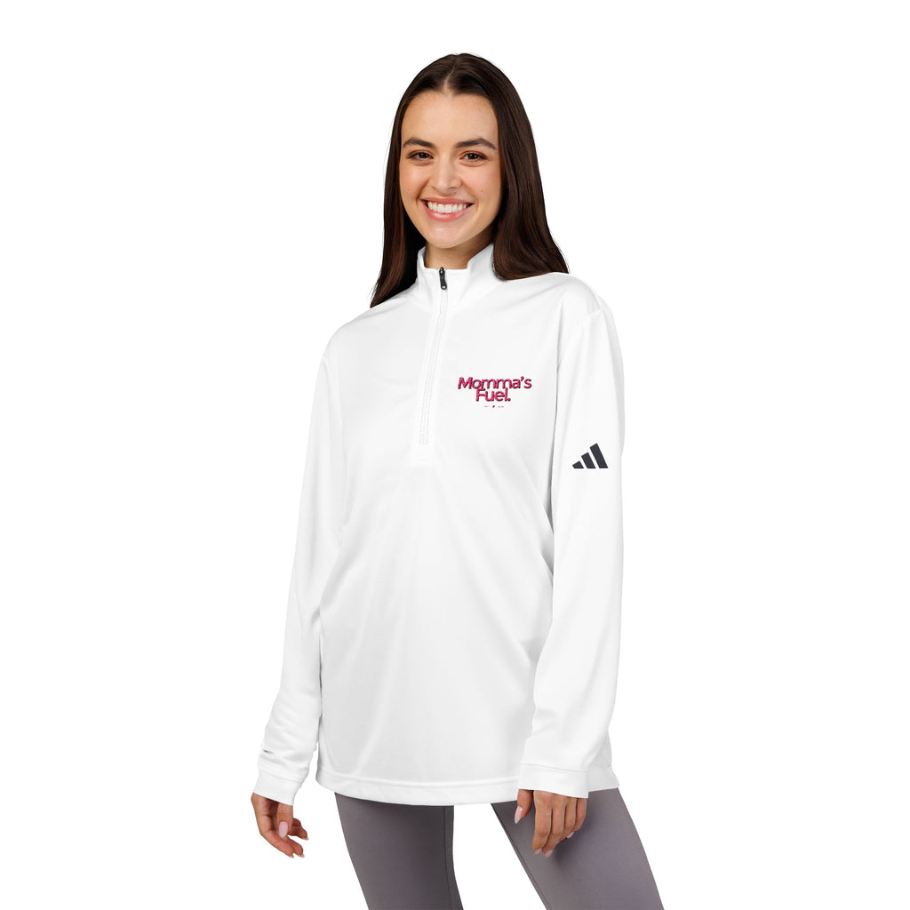 Momma's Fuel Embroidered Quarter-Zip Pullover