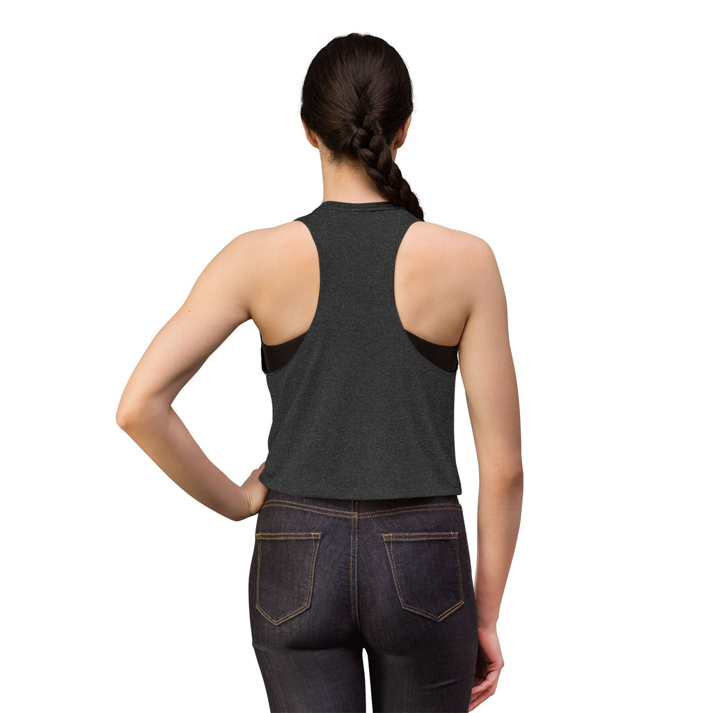 Momma's Fuel Lifting Club Crop Top — Women's Fitness Tank, "Train. Fail. Repeat."